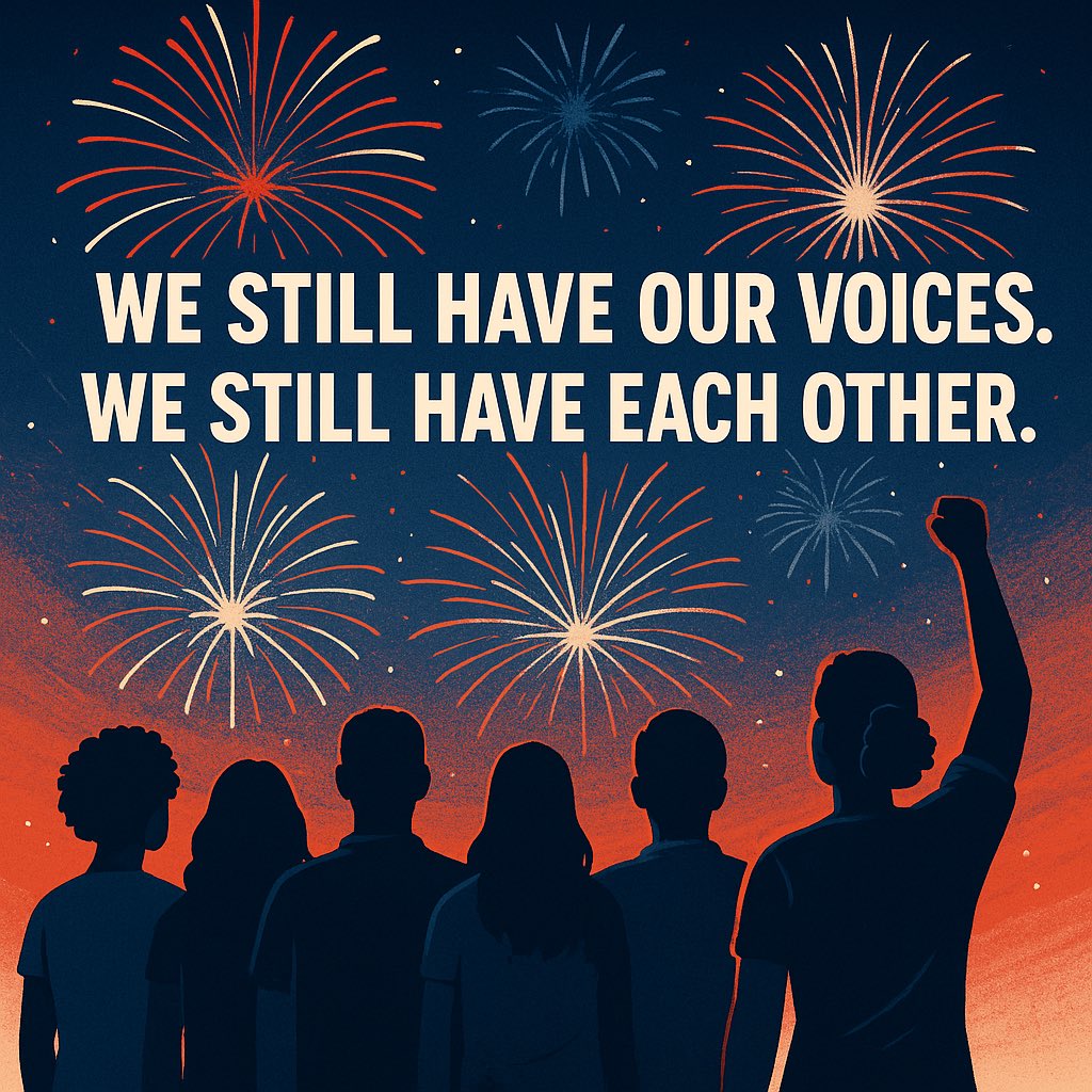 Trump is set to sign away our healthcare, our rights, and what’s left of our democracy, tucked into the GOP’s shameless budget bill.

It’s July 4th.
But they don’t get the day.
Not the flag. Not the meaning of freedom.

Here in LD18, we’re still fighting.
Happy Independence Day.