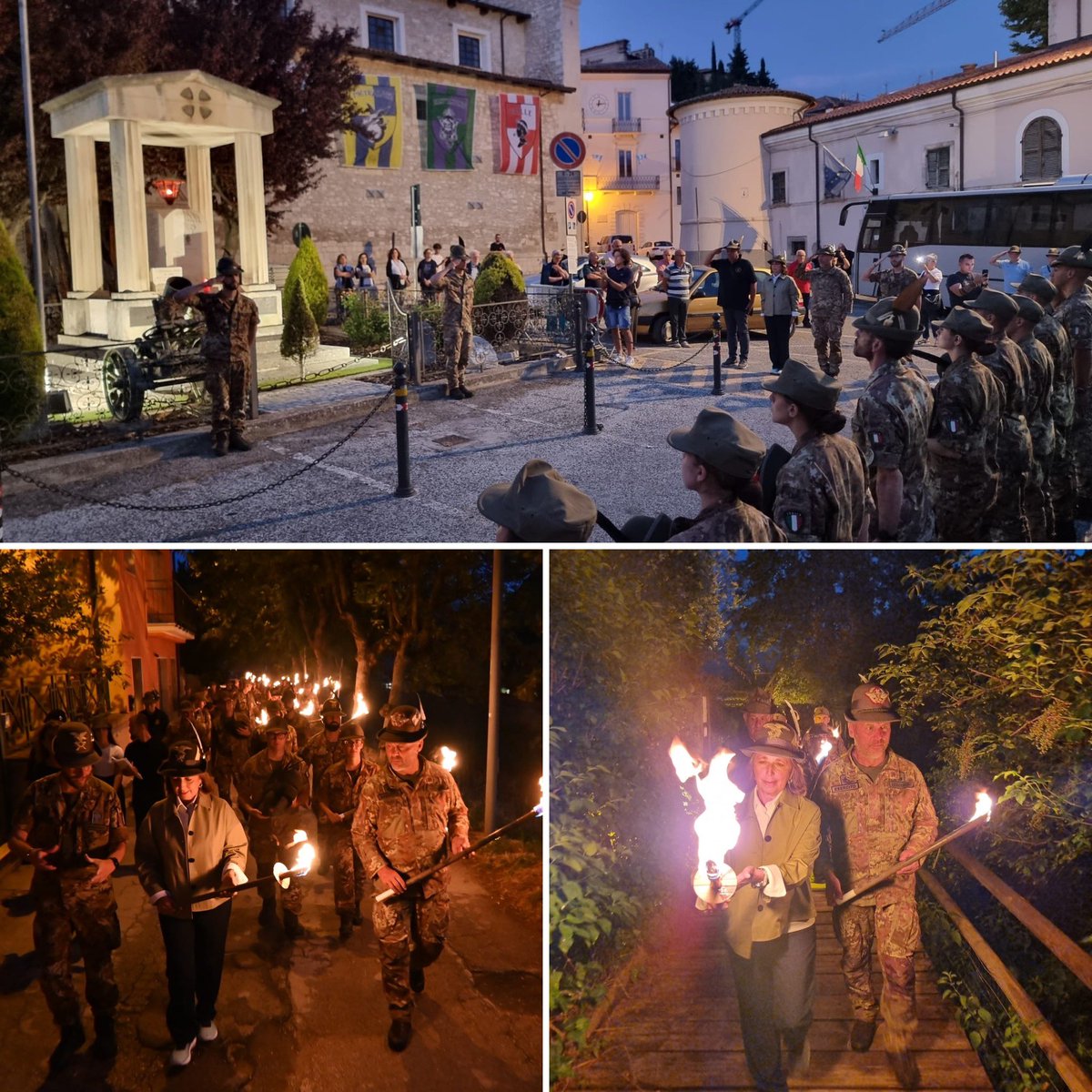isabellarauti's tweet image. #L’Aquila 

🇮🇹 ⛰️ #Veglia nella notte di vigilia della cerimonia di consegna del Cappello Alpino. Fiaccolata verso il Santuario Madonna d’Appari Santa Messa della, i Volontari in Ferma Iniziale #VFI del Corso “Solarolo III” e i loro istruttori del Centro Addestramento Alpino