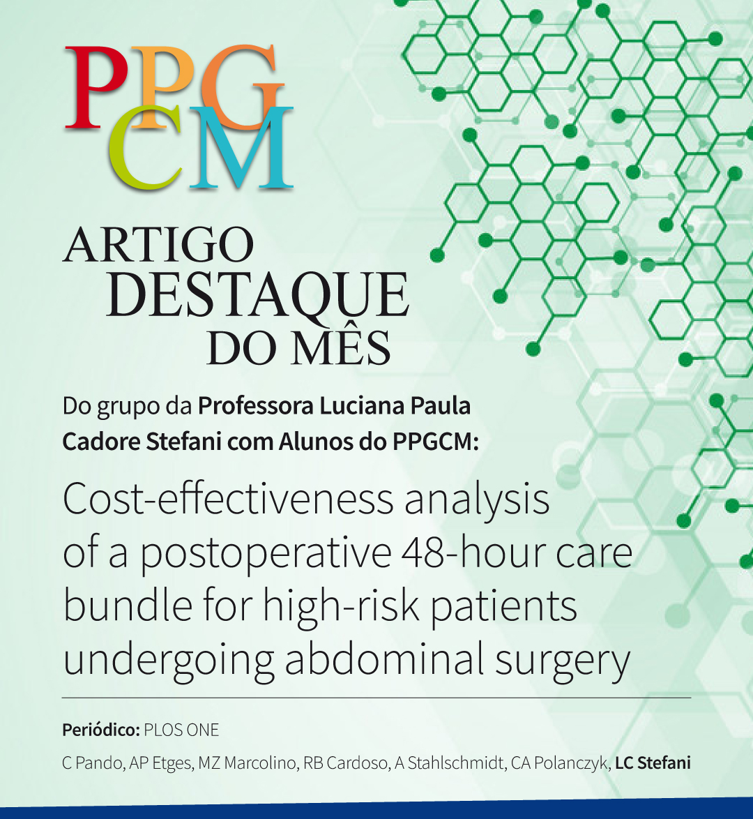 "💉 Cuidar melhor nas primeiras 48h após cirurgias abdominais de alto risco pode salvar vidas — e sem grandes custos extras!
📦 Este estudo mostrou que um pacote de cuidados intensificados no pós-operatório imediato aumentou a sobrevida em 1 ano e ainda foi custo-efetivo.