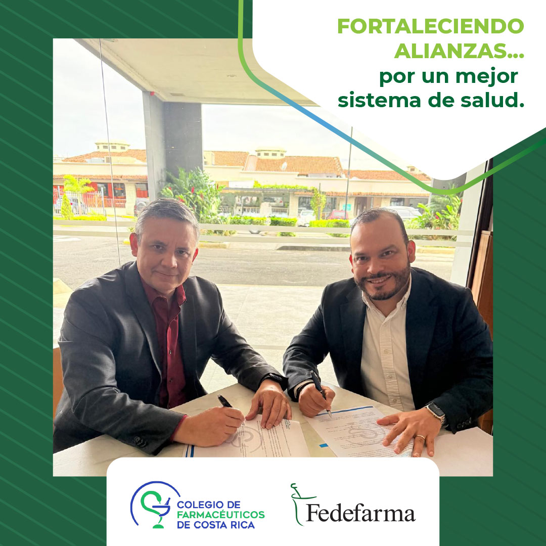 Nos complace anunciar la firma de un convenio entre #FEDEFARMA y el Colegio de Farmacéuticos de Costa Rica. Esta alianza impulsa la formación continua y el desarrollo del sector farmacéutico

¡Un paso más por la salud regional!

#Salud #AlianzaPorLaSalud #COLFAR