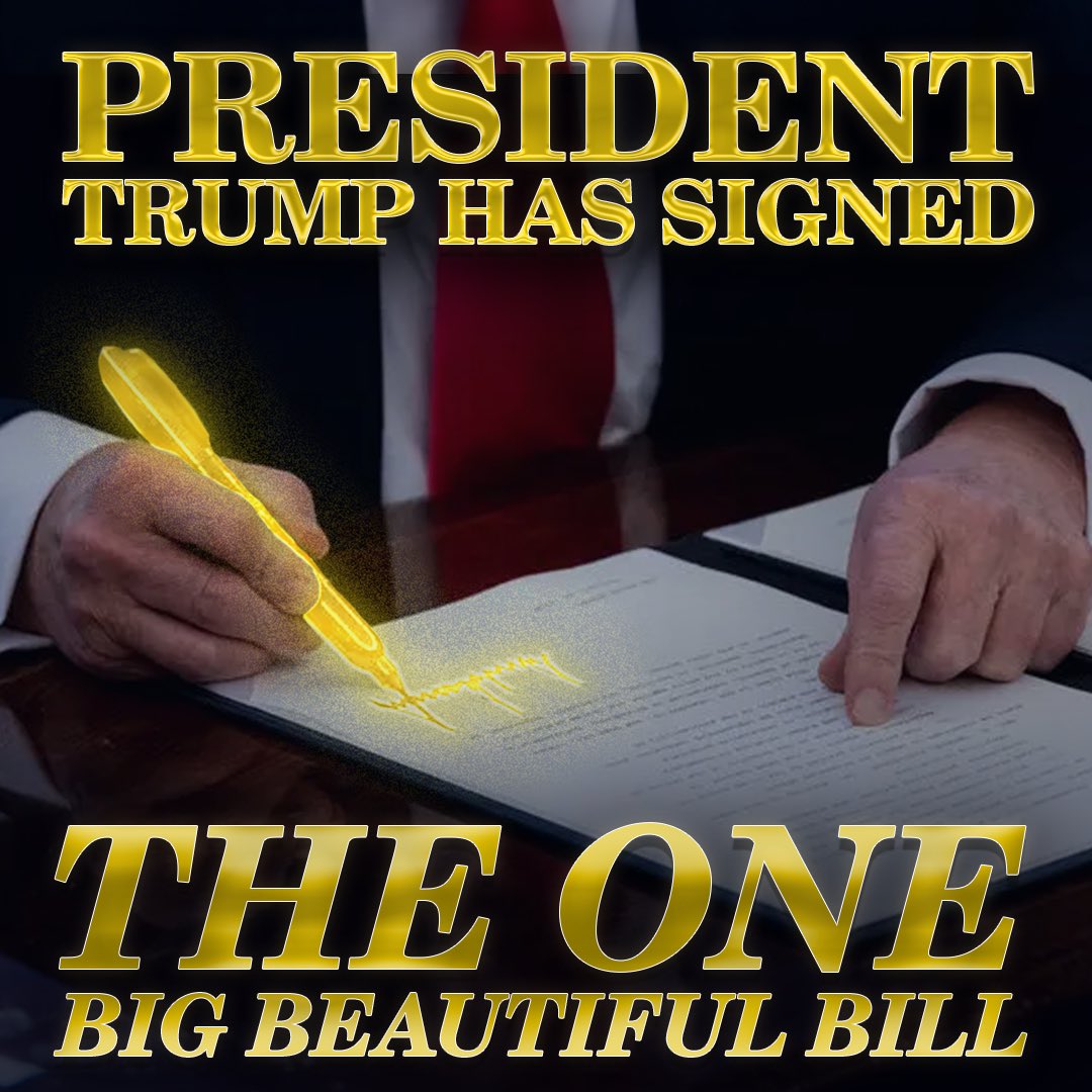 Secretary Brooke Rollins (@secrollins) on Twitter photo 🚨SIGNED: <a href="/POTUS/">President Donald J. Trump</a>’ One Big Beautiful Bill landmark legislation has been signed — ushering in the largest tax cuts in history and a golden age for American agriculture.
It’s a new era for American agriculture. 🇺🇸 🚨SIGNED: <a href="/POTUS/">President Donald J. Trump</a>’ One Big Beautiful Bill landmark legislation has been signed — ushering in the largest tax cuts in history and a golden age for American agriculture.
It’s a new era for American agriculture. 🇺🇸