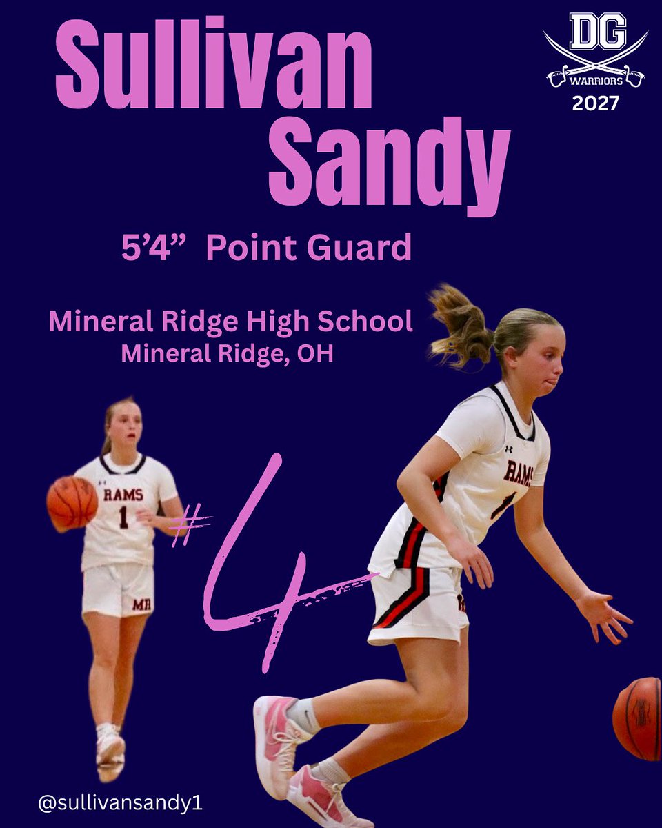 DG Warriors 2027 (@dgwarriorswbb) on Twitter photo Wishing everyone a Happy 4th of July!! 🇺🇸🎆 We’re getting so close to <a href="/TFNsRun4Roses/">TFN's Run 4 Roses</a> 🌹 Today’s player introduction is Sullivan Sandy! Sully has tight handles & she’s a great scorer! <a href="/SullivanSandy1/">Sullivan Sandy</a> <a href="/Ohio_Basketball/">OhioBasketball.com</a> <a href="/dgwarriorswbb/">DG Warriors 2027</a> #together <a href="/mrramsathletics/">Mineral Ridge Rams</a> Wishing everyone a Happy 4th of July!! 🇺🇸🎆 We’re getting so close to <a href="/TFNsRun4Roses/">TFN's Run 4 Roses</a> 🌹 Today’s player introduction is Sullivan Sandy! Sully has tight handles & she’s a great scorer! <a href="/SullivanSandy1/">Sullivan Sandy</a> <a href="/Ohio_Basketball/">OhioBasketball.com</a> <a href="/dgwarriorswbb/">DG Warriors 2027</a> #together <a href="/mrramsathletics/">Mineral Ridge Rams</a>