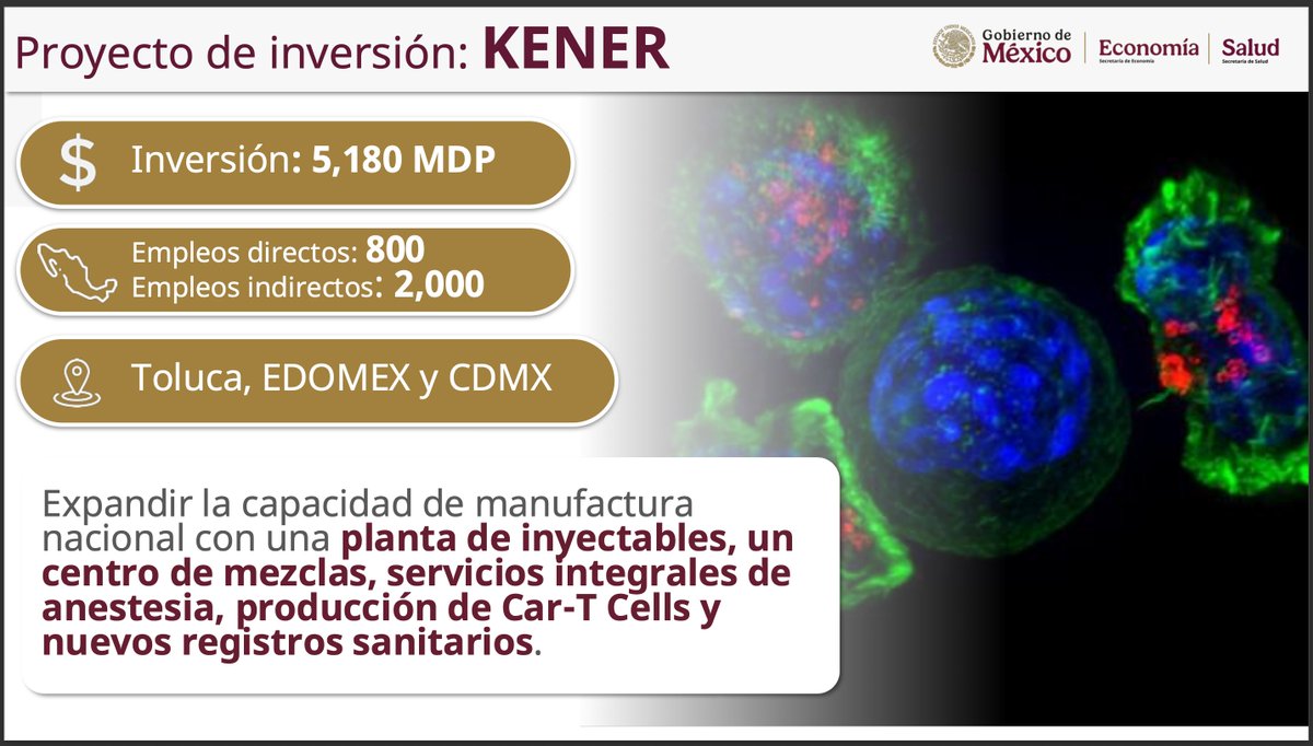 En la #MananeraDelPueblo  nuestra presidenta <a href="/Claudiashein/">Claudia Sheinbaum Pardo</a>  informó de una inversión histórica en materia de salud en #méxico. 

Esto, por las expansiones y generación de empleos que harán diferentes laboratorios médicos tanto en <a href="/GobCDMX/">Gobierno de la Ciudad de México</a>  como en <a href="/Edomex/">Gobierno del Estado de México</a> . 

Con esta inversión y