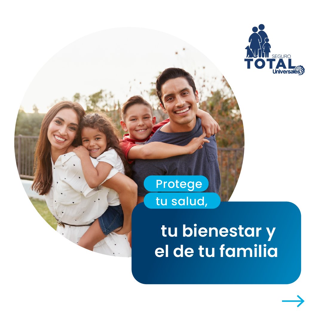 suniversales's tweet photo. Seguro Total es un seguro integral, diseñado para cubrir las necesidades de tu familia con beneficios de consultas médicas, exámenes de laboratorio y seguro de vida para el titular.

Obtén más información y solicita una cotización aquí: https://t.co/6OOhRjza5d

#SeguroTotal https://t.co/SSLYpj6X9g