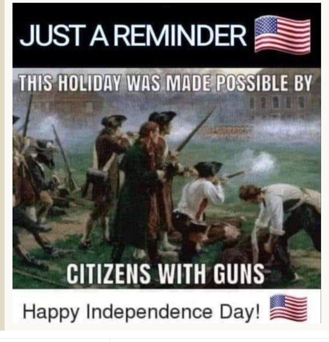 Freedom. 
Brought to you by…
Good Guys with Guns!