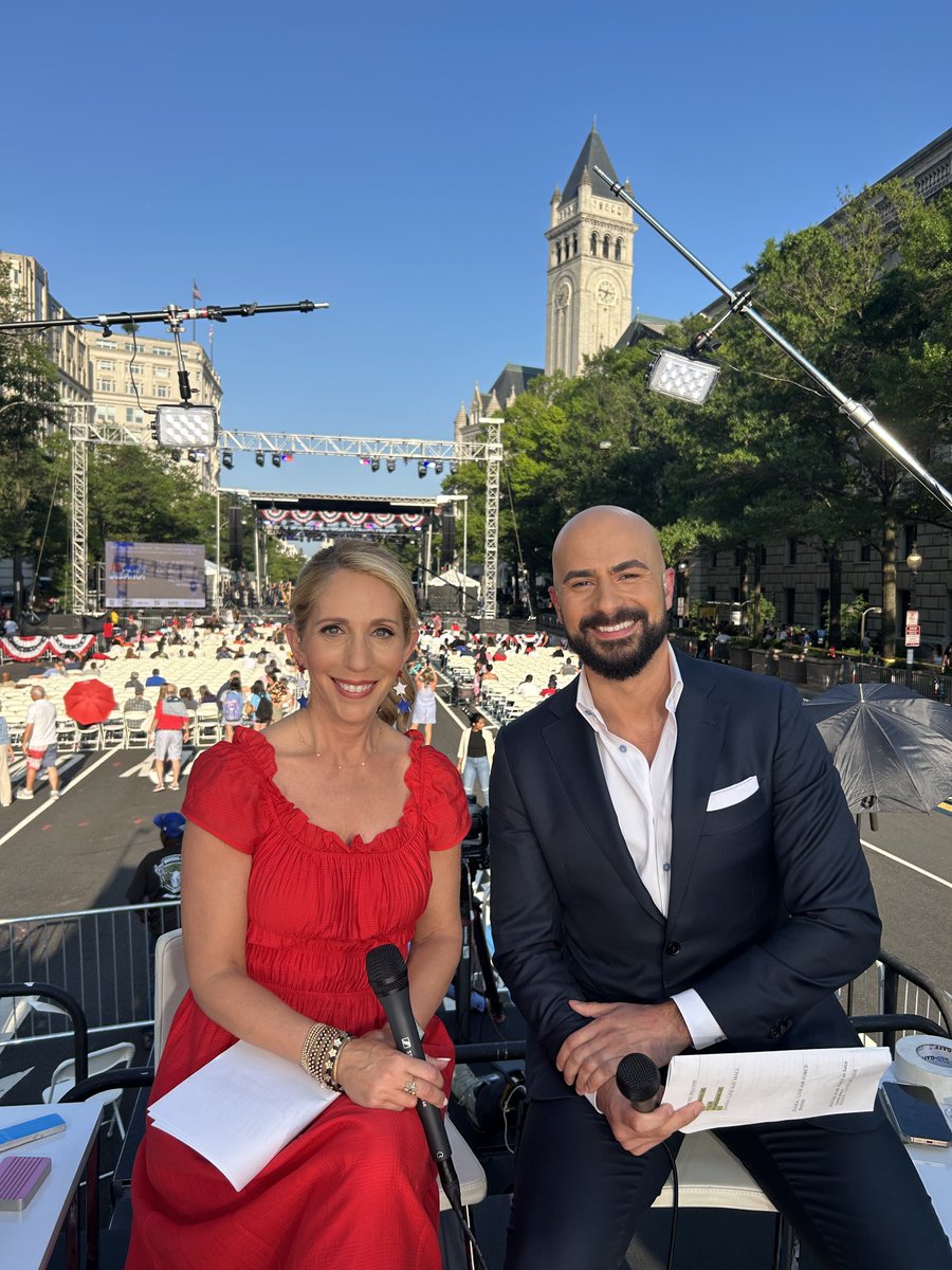DanaBashCNN's tweet photo. We are ready for @cnn July 4th special. Starts 7p ET and goes all night. Tune in! ⁦@Boris_Sanchez⁩ https://t.co/GvfGhZH5Wx