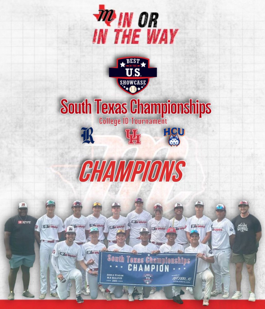 MarucciEliteATX's tweet photo. Congratulations to METx - Woodard 2026 on winning the @BUSShowcase South Texas Championships!

Congratulations to METx - Senf 2026 on winning the @PBRTournaments Houston Summer Championships!

#marucci #elite #texas #winnerswin #champions #bestinus #prepbaseball #inorintheway https://t.co/sS71xWoYUG