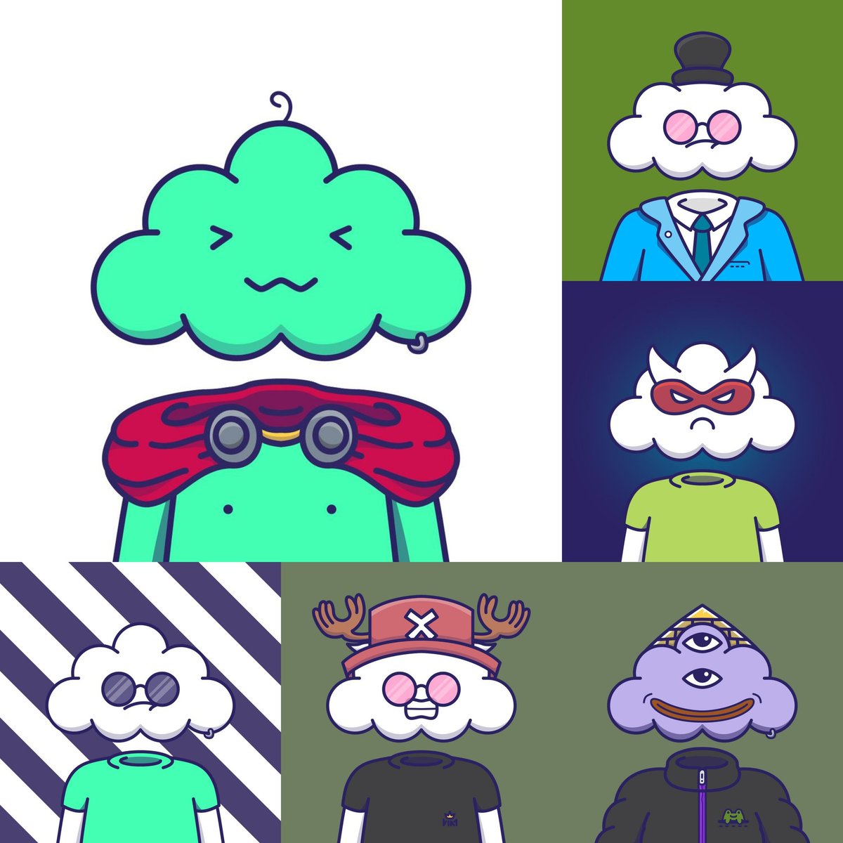 Swept up 6 TOONUPs off the <a href="/cartoonsnft/">cartoons</a> floor to add to our giveaway vault.

We’re giving one away right now — winner gets to pick their favorite from the lot!

☁️ Like + RT
☁️ Comment your wallet
☁️ Ends in 48hrs

We Are All Cartoons