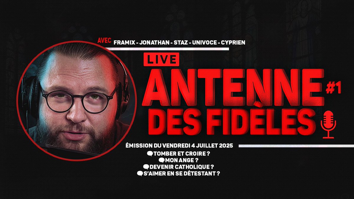 Replay de l'Antenne des Fidèles : 

open.spotify.com/episode/1RHvtM…

youtube.com/watch?v=XVw47M…