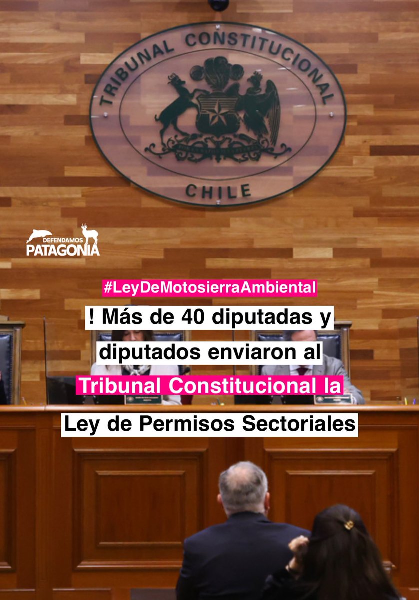 SEGUIM0S EN LA BATALLA 
😀🏋️‍♀️🫶🏻😄

La Iey de motosierra ambientaI  se va al TRlBUNAL CONSTlTUCI0NAL 

Tras una ardua gestión liderada por organizaciones S0CI0AMBIENTALES, especialistas y comunidad de distintas partes del país se ha logrado contar con más de 40 firmas de DlPUTAD@S