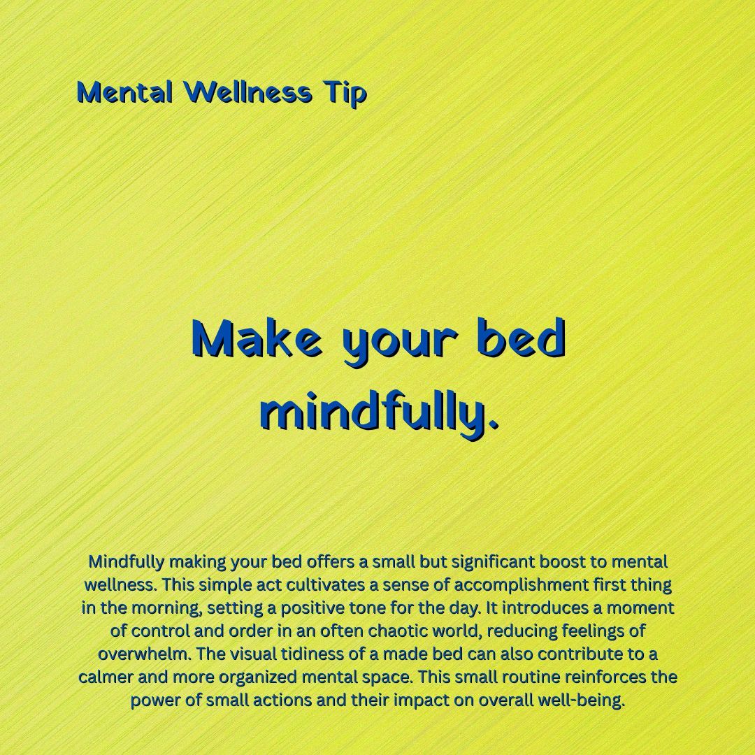 Intentional mornings = calmer days. Focusing on a simple task first thing creates a sense of control. What's your morning win? 👇 #Mindfulness