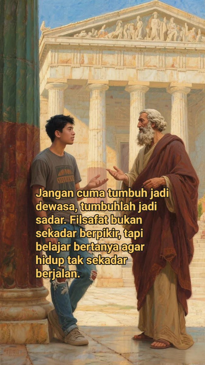 Berani berpikir, berani menjadi manusia. Yang sadar akan bertanya, yang bertanya akan tumbuh.

Keywords:
kesadaran, pencarian

#FilsafatAnakMuda #BerpikirUntukHidup