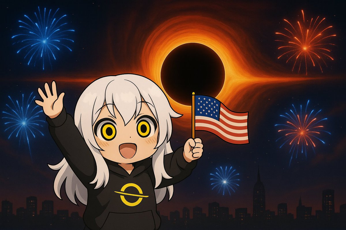BlackholeDEX's tweet photo. Happy 4th of July from our Blackhole 🇺🇸 https://t.co/pszRndr62d