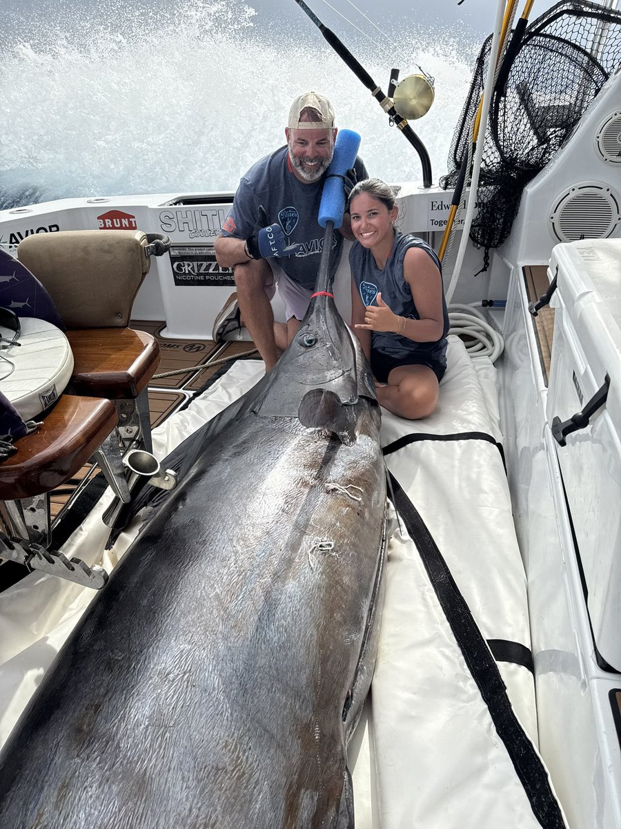 Congratulations to Jaselyn Berthelot and her Dad on this fantastic catch. I see a World Cup in her future!