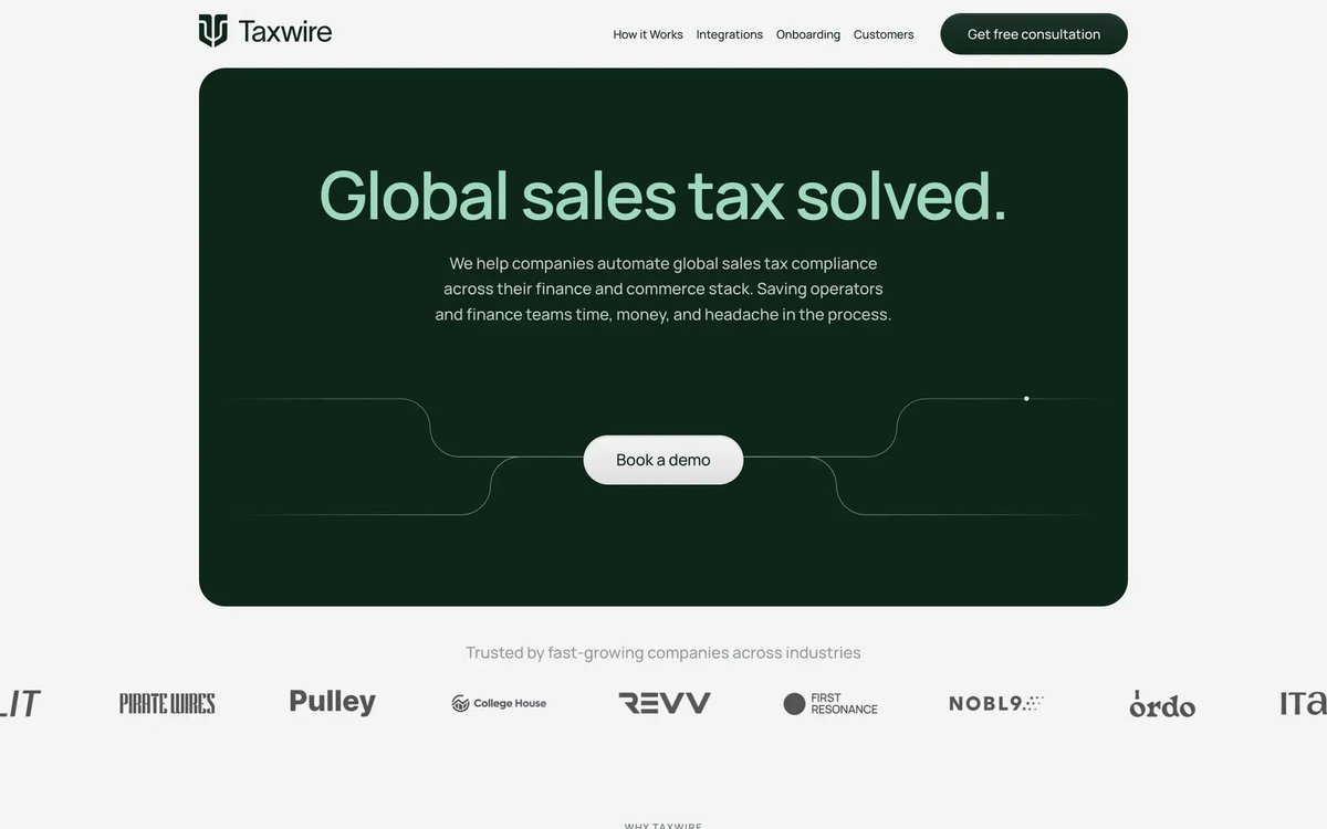 New Website in Inspo → Taxwire

nocodesupply.co/item/taxwire