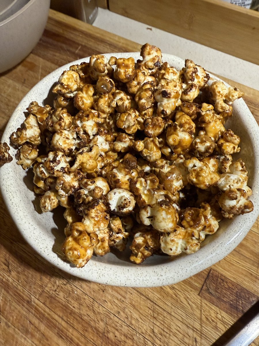 Pochoclo con dulce de leche
