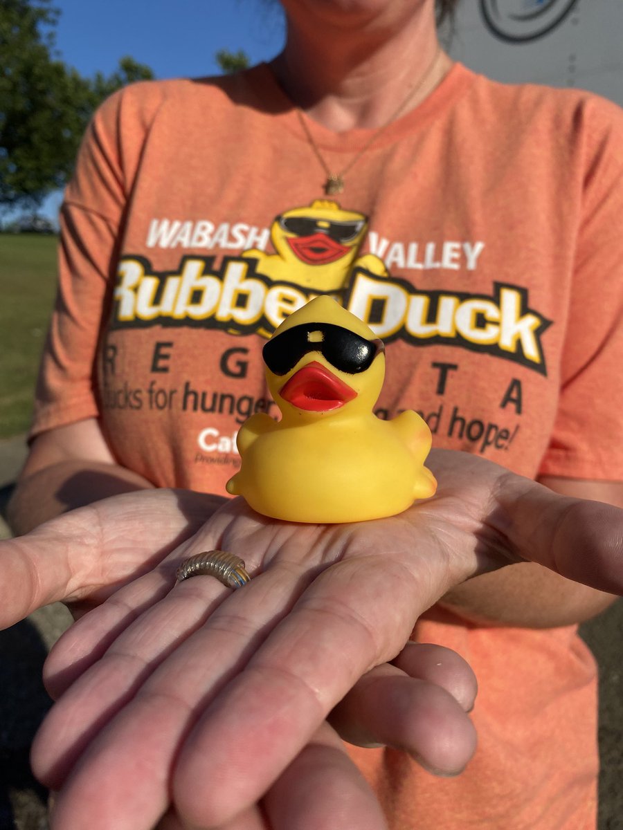TribStarJoe's tweet image. George Rahman of Jasper is the 2025 Rubber Duck Regatta winner.