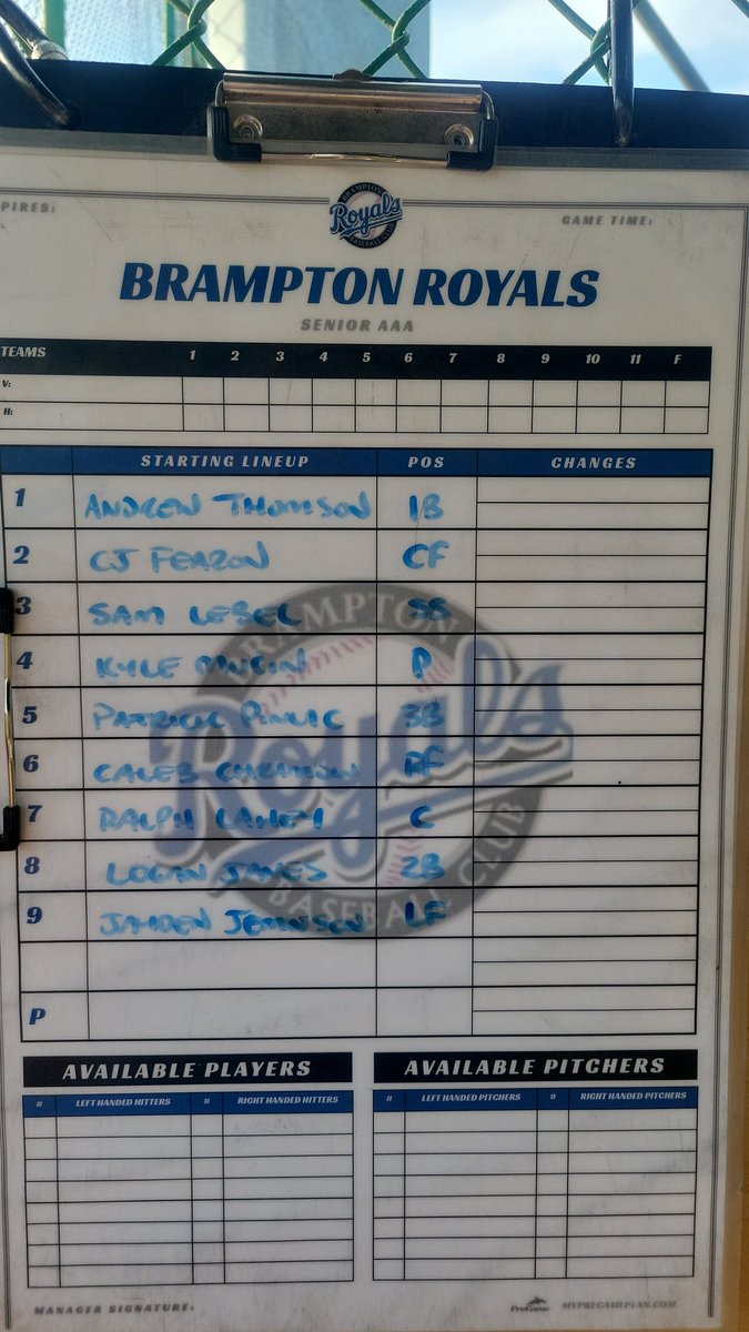 SrBrampton_Royals (@srbramroyals) on Twitter photo Back at it on a Friday night.
<a href="/CABCBaseball/">Canadian Amateur Baseball Central</a> <a href="/BallMechanic/">Coach Frank Fascia</a> <a href="/COBABaseball/">COBA Major Baseball</a> Back at it on a Friday night.
<a href="/CABCBaseball/">Canadian Amateur Baseball Central</a> <a href="/BallMechanic/">Coach Frank Fascia</a> <a href="/COBABaseball/">COBA Major Baseball</a>