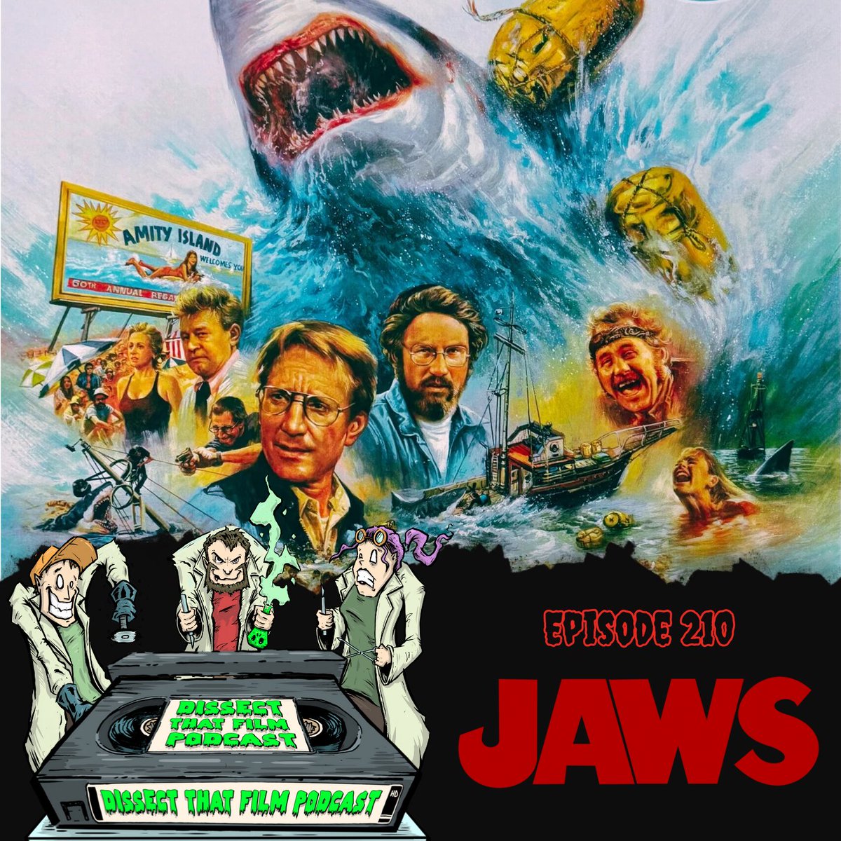 NEW EPISODE!📣

It's the #4thofJuly, so what better way to celebrate than by celebrating 50 years of one of the greatest films ever made, 1975's JAWS! 

Hear our thoughts and some special guests' thoughts now wherever you get your podcasts.