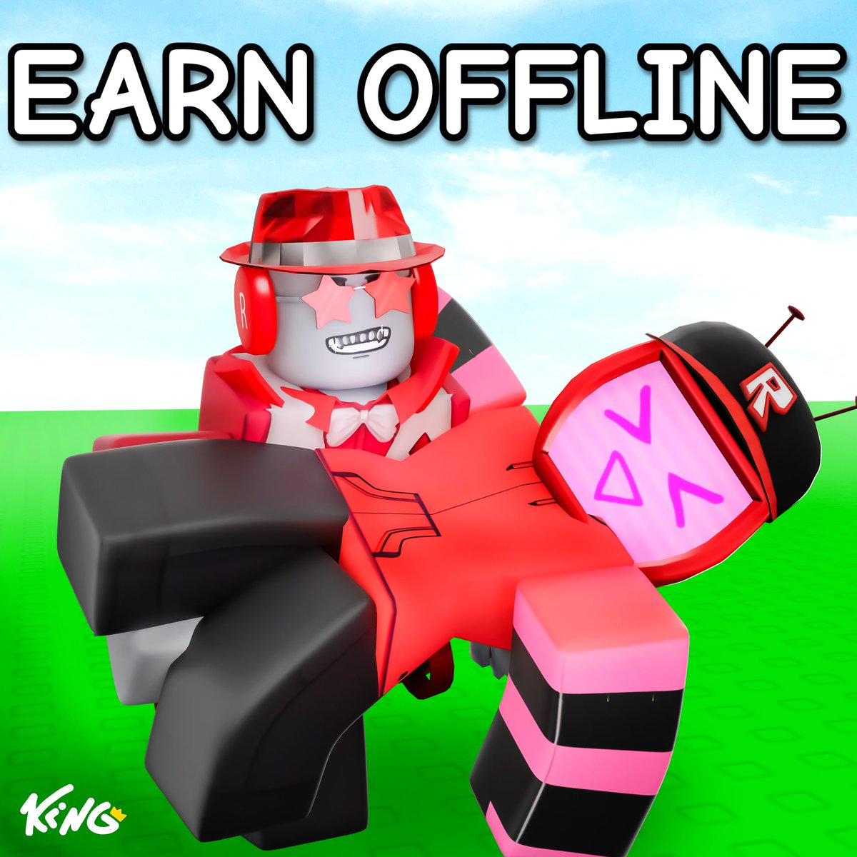 "Earn Offline" Ahhhhhh.... Icon! 💸
Icon Comission! ❤️

Likes And Retweets are Apreciated! ❤️
#RobloxDev #gfx #artist #Roblox