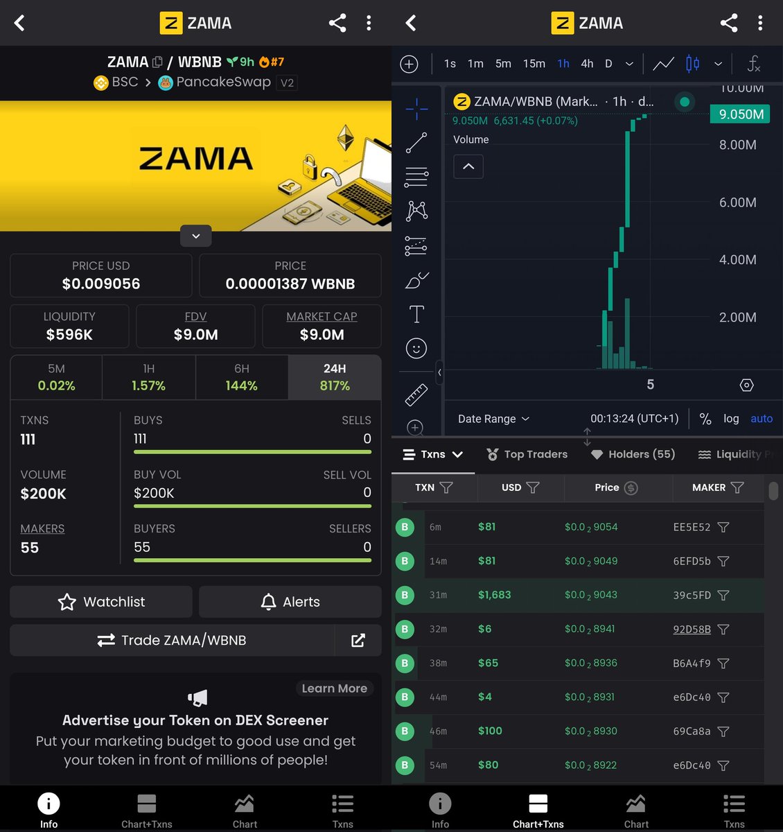 BENEFACTOR_NNFX's tweet image. This is a honeypot scam and it is not affiliated with @zama_fhe. Don't buy ⚠️⚠️
0x40492db1D3469B627a367DbeC0c298CdCFad12E7