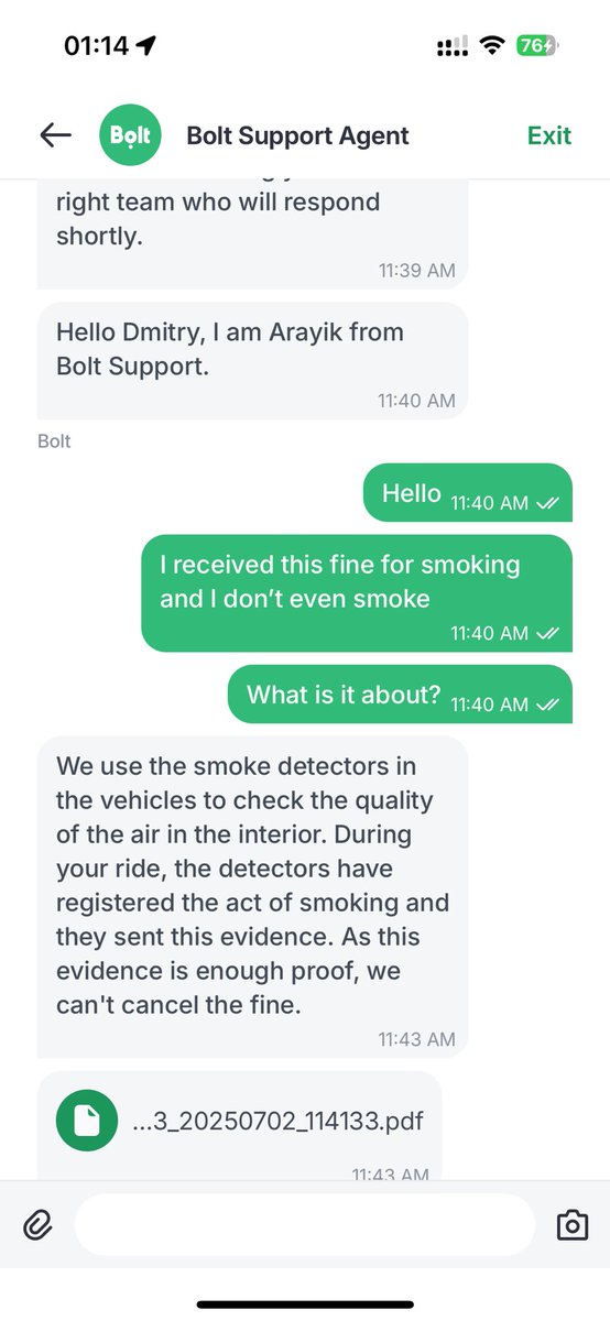 deemeetree's tweet photo. @boltapp Second day and no response. @boltapp just ghosts its customers? https://t.co/EhrlXmPnbQ