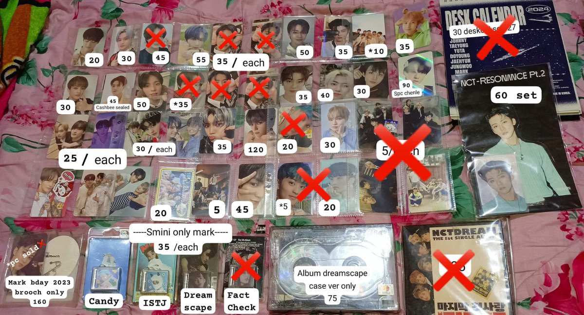UPDATE! 

Wts want to sell aab album smini pc photocard mark lee nct 127 dream superm jeno jaemin renjun chenle jisung taeyong ready ina

✔️yg ada harga boleh nego
✔️ga ada harga offer pasaran
✔️dom palembang
✔️shopi freeong xtra
✔️tanya2 boleh DM
❌offer sadis

🏡Palembang