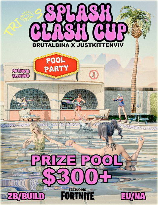 JustKittenViv (@notkittenyou) on Twitter photo Splash Clash Cup (GIRLS TRIOS)
Saturday the 12th at 5pm EST
How to get an INVITE:
🌸RT & reply your trio
🌸Follow <a href="/brutalbina/">summit bina</a> <a href="/7tempzzz/">7tempzzz</a> <a href="/NotKittenYou/">JustKittenViv</a> Splash Clash Cup (GIRLS TRIOS)
Saturday the 12th at 5pm EST
How to get an INVITE:
🌸RT & reply your trio
🌸Follow <a href="/brutalbina/">summit bina</a> <a href="/7tempzzz/">7tempzzz</a> <a href="/NotKittenYou/">JustKittenViv</a>