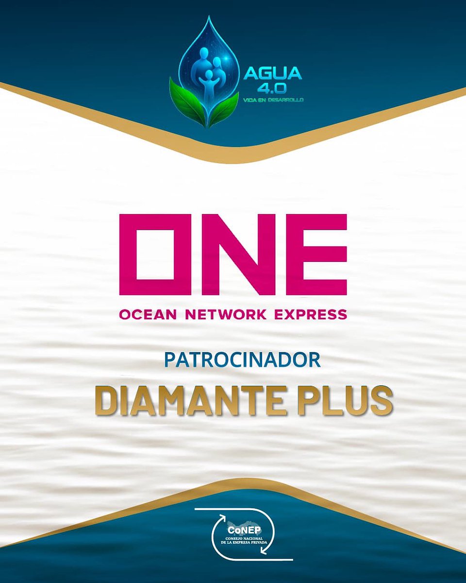Agradecemos a Ocean Network Express (ONE) 🚢 por su valioso respaldo como Patrocinador Diamante Plus del Foro Agua 4.0 Vida en Desarrollo, realizado en el #ITSE – Educación Superior de Ciclo Corto.

#ForoAgua40 #ONE #CoNEP #ConsejoNacional #DesarrolloSostenible