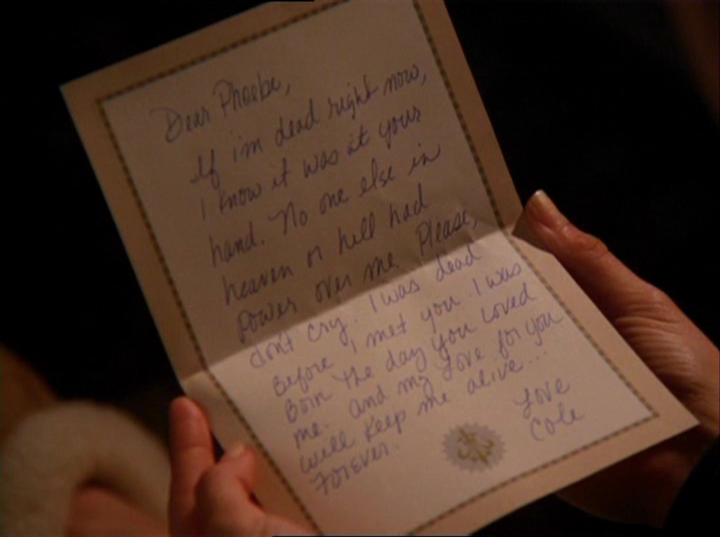 bhavs_27's tweet photo. This one hurts... 💔

I must've been 12 when I first saw Cole on Charmed and fell in love ❤️

and his letter to Phoebe hits a little harder today 😪

RIP #JulianMcMahon - you will be missed 💔 https://t.co/FBN4Z9b3ka