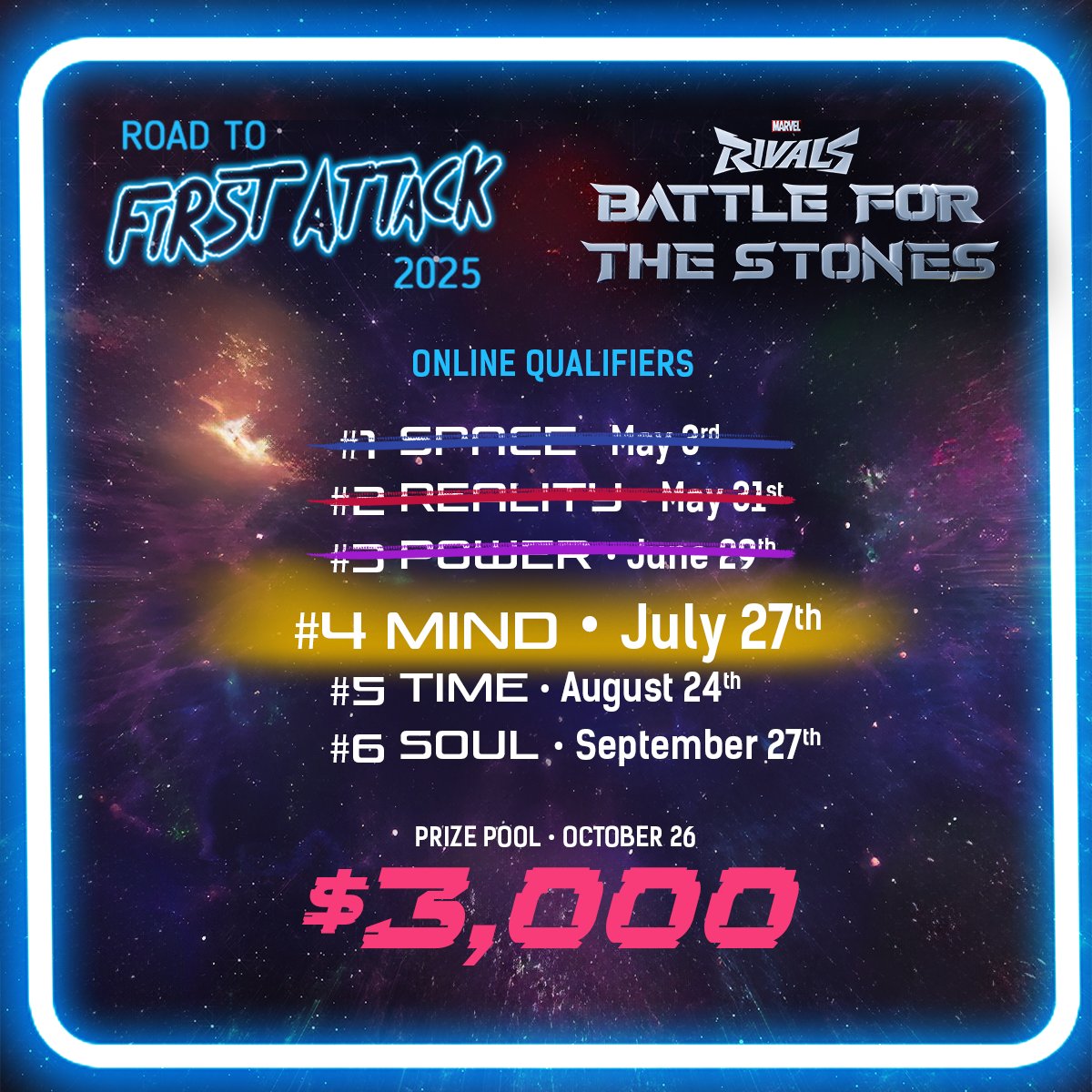 ¿Estás listo para el próximo qualy de #BattleForTheStones? 

Ve preparando a tu equipo que la próxima cita es en menos de un mes 🏆

Regístrate aquí firstattackpr.org