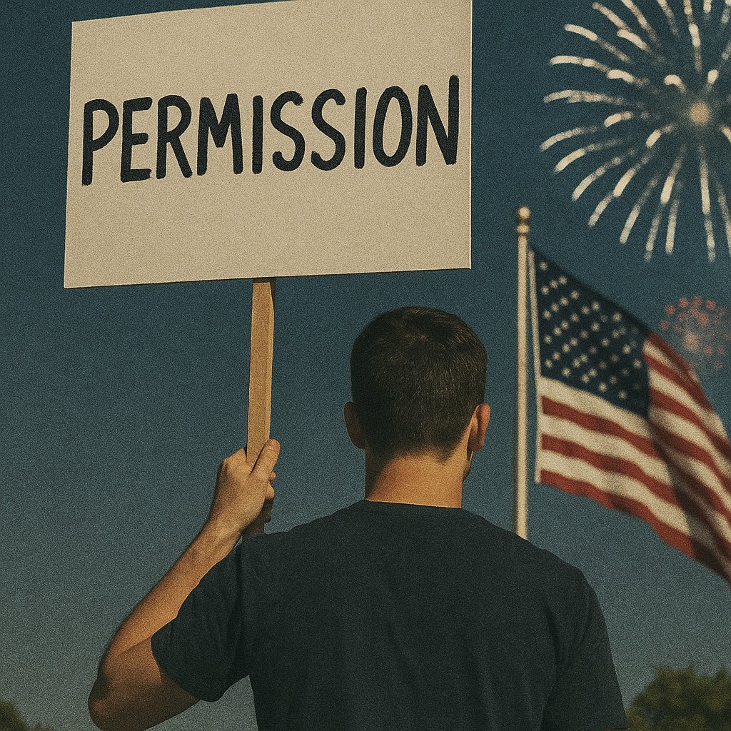 Happy ‘freedom’ day where you need permission to protest, insurance to survive, and a job to barely live.
But hey, at least the fireworks are free… right?”

#FourthOfJuly #LandOfTheFreeish #JustSaying