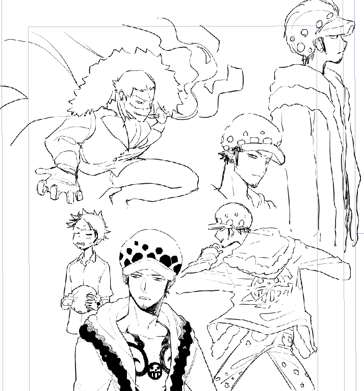 らくがき
ロをもっと儚げ長身お兄さんみたいに描きたいよ〜〜