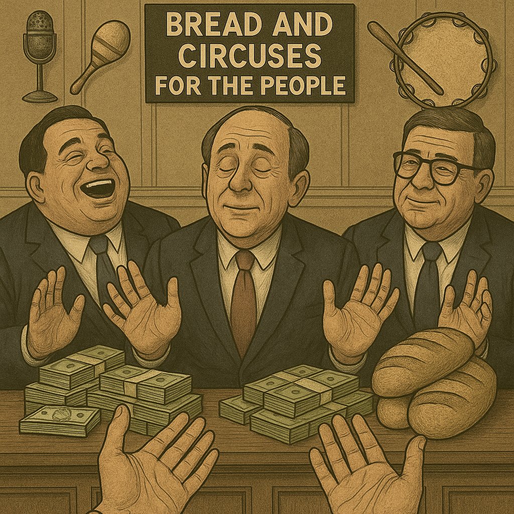 Politicians and bureaucrats - How can any of them have a RESPONSIBILITY, when none of them can be held ACCOUNTABLE?

You can't have a responsibility, without being able to be held accountable.

The world's political, global stage is a play.
Bread and circuses for the people.