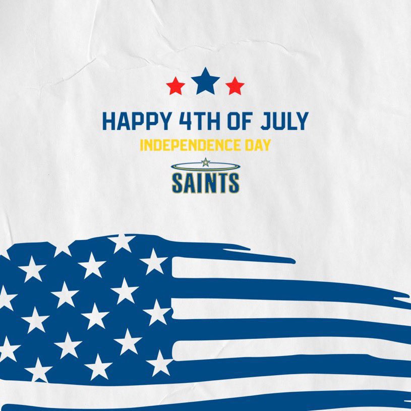 SienaHeightsFB's tweet image. Happy Fourth of July from our Saints Family!🇺🇸
#ONE💛💙