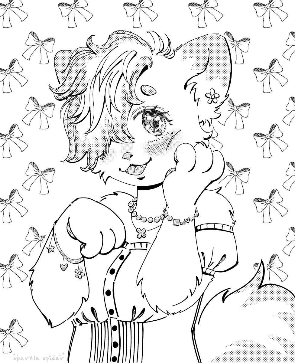 sparkle_spider's tweet photo. Art fight attack on @lemonpurins! Such a cute character! <3

#artfight #artfight2025 #artfightteamcrystals #teamcrystals #furry #furryart #furryartwork #kemono #kemonoart #kemonoartwork #illustration #drawing #art #artwork #cute #animeart #originalcharacterart #anthro #rkgk https://t.co/XCEZcEPtbI