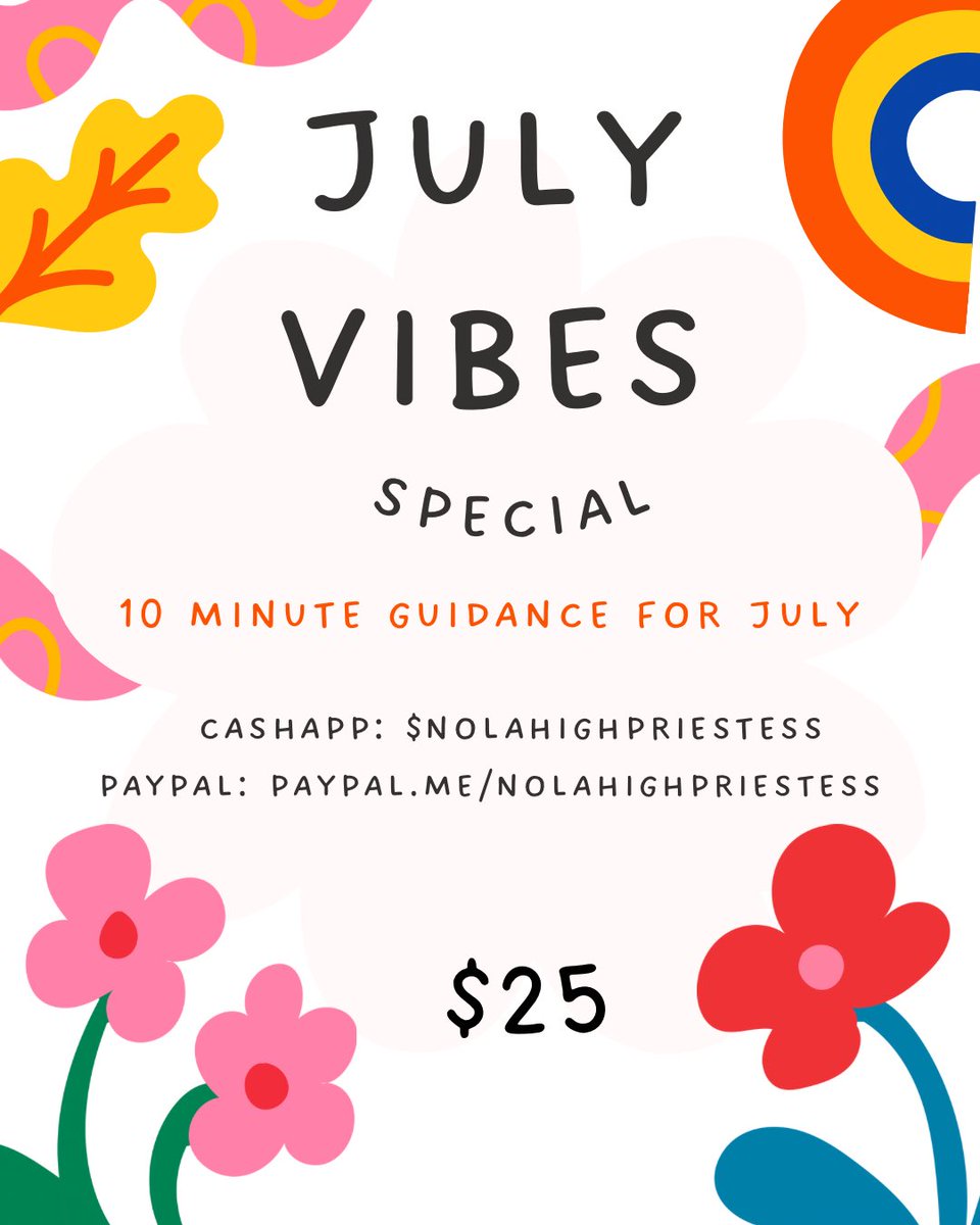 Special update ✨🫶🏾

Thanks to everyone who’s booking the special! I’ve sent readings out for everyone who booked on Wednesday, &amp; those who sent payment Thursday - now you’ll be receiving your reading by tomorrow (midnight) 📍

If you’d like to join the list, cutoff is tonight!