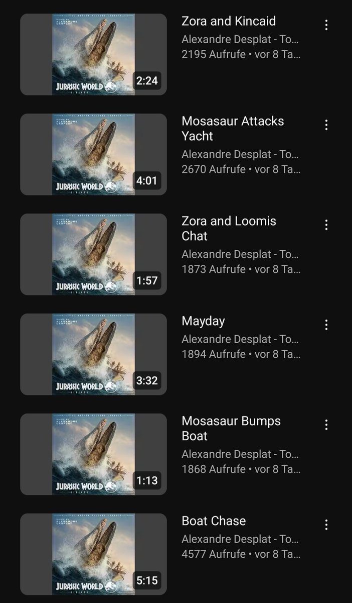 Michael Giacchino: "If I don't make a whimsical pun every three minutes, I'm gonna die!"

Alexandre Desplat: "𝕋𝕙𝕚𝕤 𝕚𝕤 𝕥𝕙𝕖 𝕞𝕦𝕤𝕚𝕔 𝕗𝕠𝕣 𝕨𝕙𝕒𝕥 𝕙𝕒𝕡𝕡𝕖𝕟𝕤 𝕚𝕟 𝕥𝕙𝕚𝕤 𝕤𝕔𝕖𝕟𝕖."