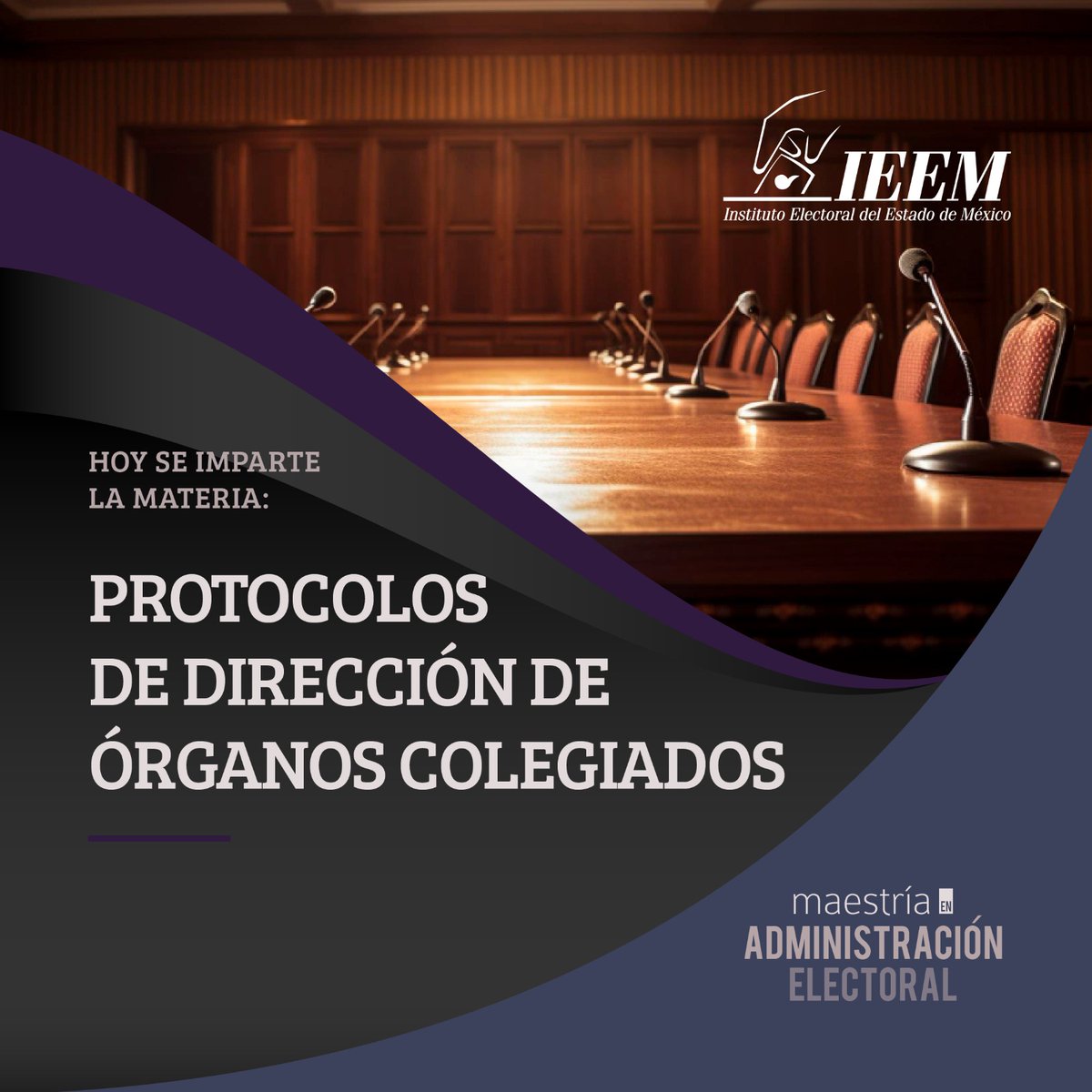 #PosgradosIEEM 🎓 | Mtro. Pablo Antonio Martínez Lara imparte la materia "Protocolos de Dirección de Órganos Colegiados" de la Maestría en Administración Electoral.