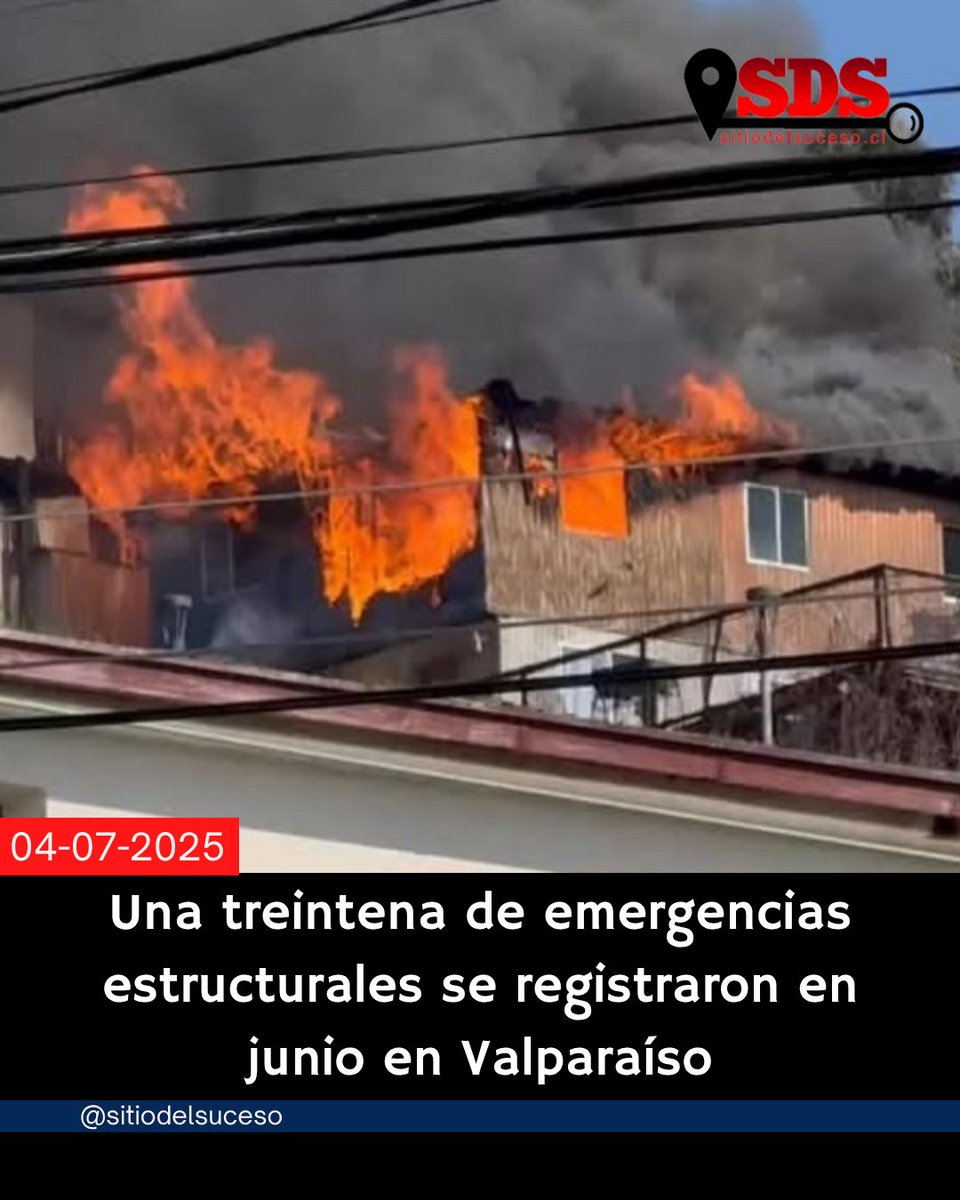 Una treintena de emergencias estructurales se registraron en junio en Valparaíso

Detalles en ➡️  sitiodelsuceso.cl/2025/07/04/una…