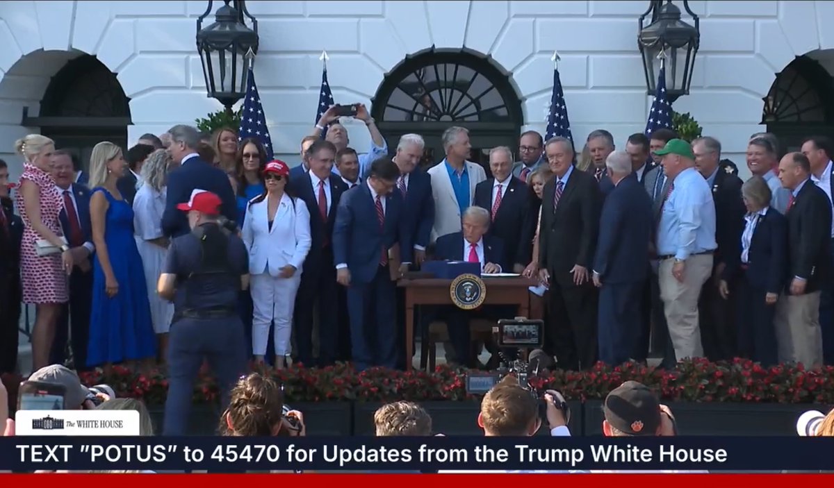 RepTimMooreNC's tweet image. Honored to join President Trump for the signing of the One Big Beautiful Bill at the White House on America’s 249th Birthday!
God bless America! 🇺🇸