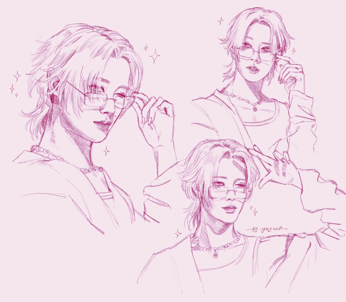 Yuyu107006's tweet image. I got sick and didnβt feel like rendering or shading-
so I sketched Rui 4 times
