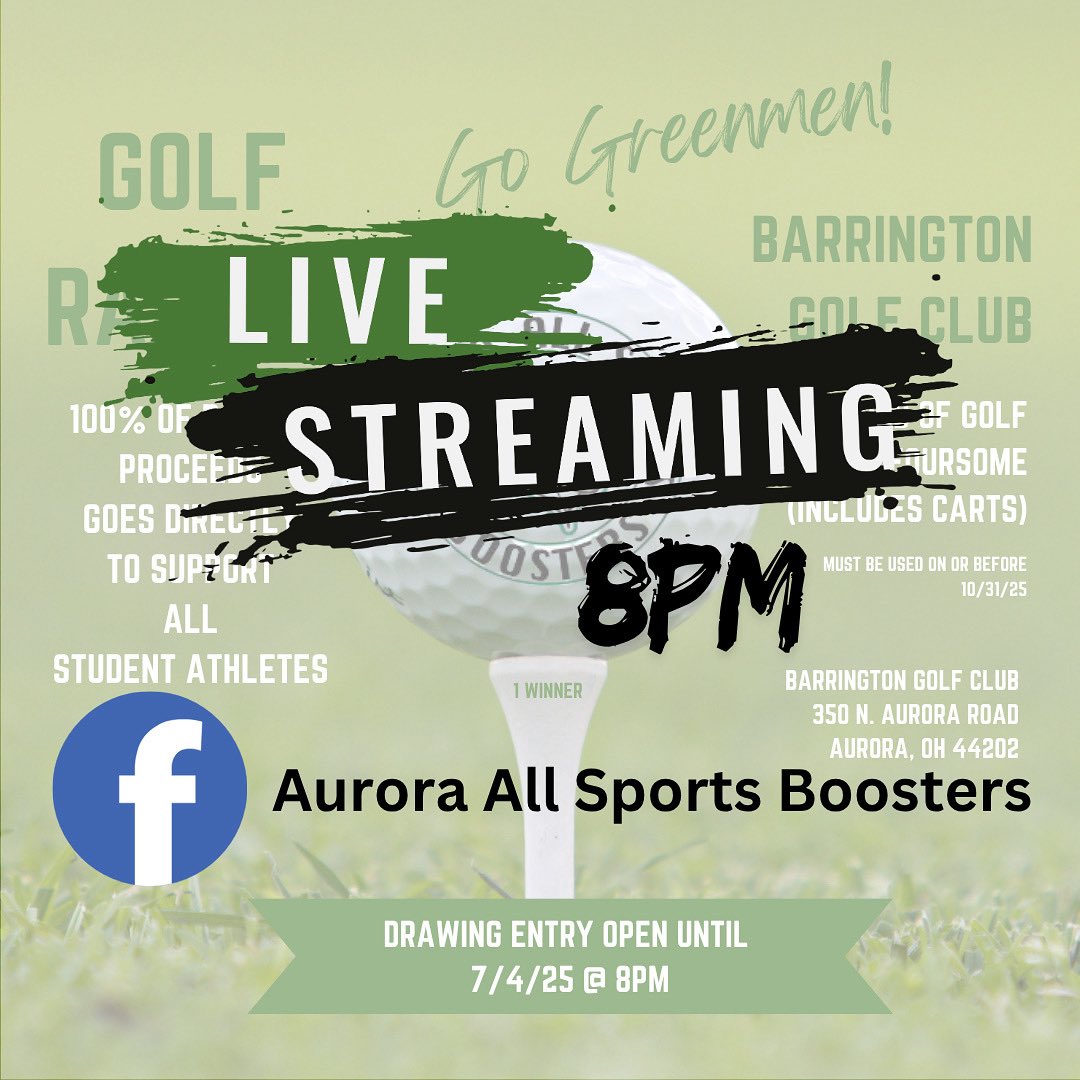 LIVE stream at 8pm on Facebook - Who will be the winner?!
#golfraffle #allsports #gogreenmen