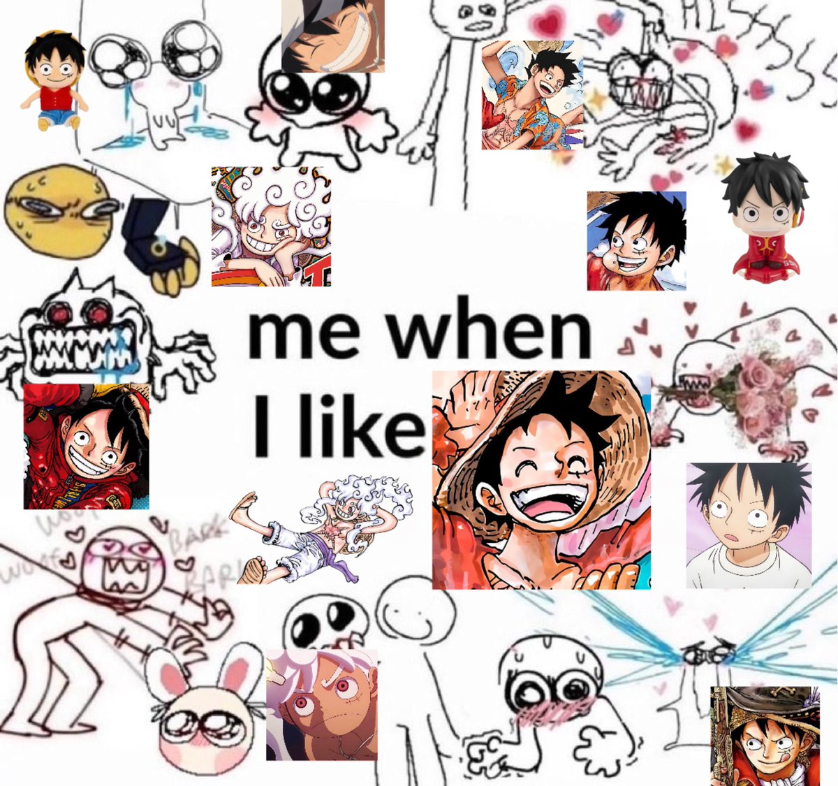 SHANKSTOPME's tweet photo. Me because I was never built to like luffy to a normal degree https://t.co/De5qS6pmDa