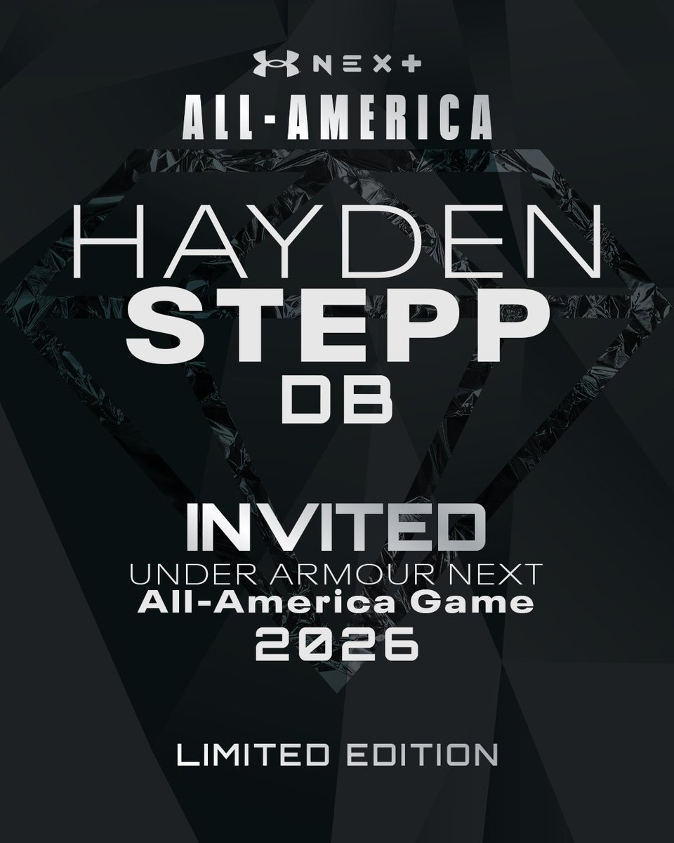 Blessed and honored to be invited to participate in the 2026 Under Armor All - American Game!