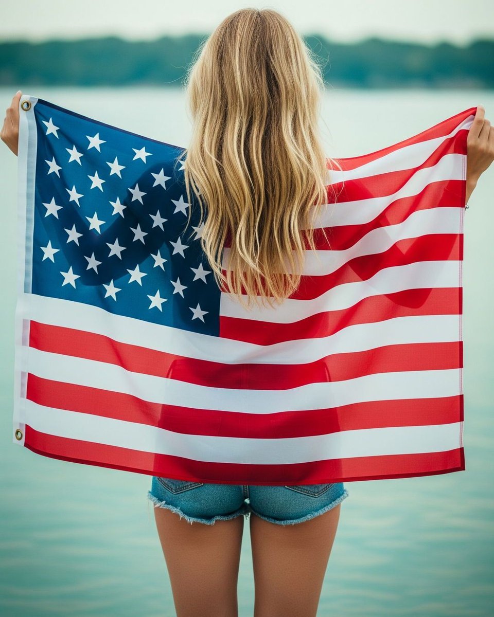 I know you don't like me covered up, but I love our stars and stripes 😍 
#freedom