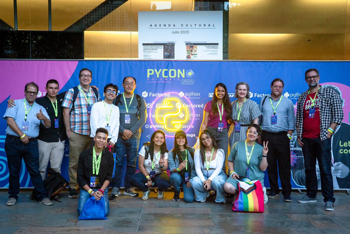 pyconcolombia's tweet image. That’s a wrap for Day 1 at PyCon Colombia 🐍🎉
Inspiring talks, real connections, and Python everywhere you look.
Thanks to everyone who made this kickoff day so special.
See you tomorrow for more learning and collaboration!
#PyCon #PythonLive #PyConColombia #PythonCommunity