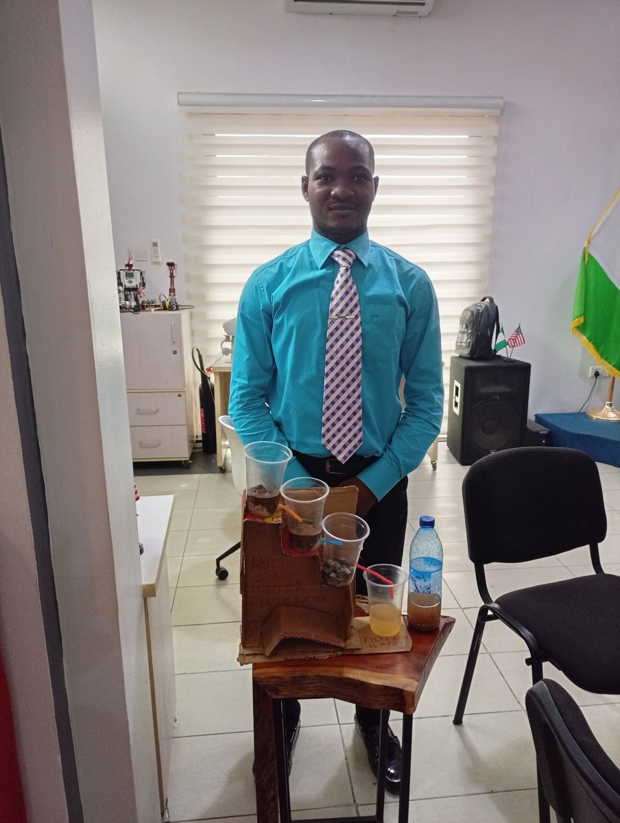 damolasuccess's tweet image. I had a great time learning, unlearning and relearning at @acikejalagos yesterday. The training was one of its kind organized by the @MWFAANigeria in collaboration with the @USinNigeria and @followlasg. Right there in the meeting we made a 4 step water filtration machine.