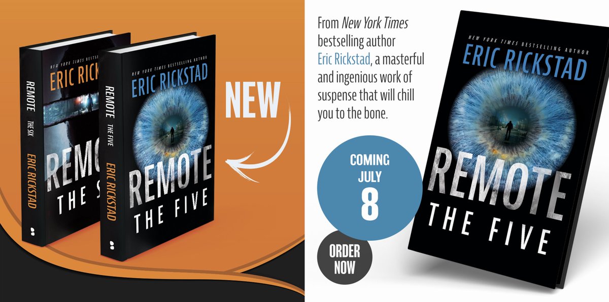 Blackstone Publishing (@blackstoneaudio) on Twitter photo With the power to watch from anywhere, the only thing in Q's way is 3 agents unraveling a conspiracy darker than 🩸.
#REMOTETHEFIVE by <a href="/nytimes/">The New York Times</a> bestselling author @EricRickstad is out 7/8!
AMZ: amazon.com/Remote-Five-Er…
B&N: barnesandnoble.com/w/remote-eric-…
APPLE: books.apple.com/us/audiobook/r…? With the power to watch from anywhere, the only thing in Q's way is 3 agents unraveling a conspiracy darker than 🩸.
#REMOTETHEFIVE by <a href="/nytimes/">The New York Times</a> bestselling author @EricRickstad is out 7/8!
AMZ: amazon.com/Remote-Five-Er…
B&N: barnesandnoble.com/w/remote-eric-…
APPLE: books.apple.com/us/audiobook/r…?