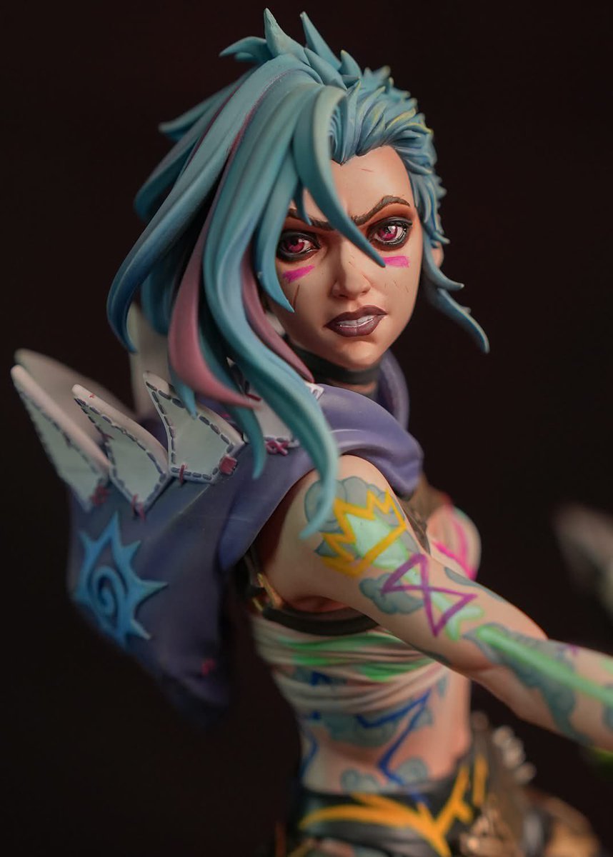 DamisaraA's tweet photo. Fractured Jinx  (Arcane 2)

Model by Bulkamancer Sculpts
Paint by Dami

#damipaint #Jinx #Arcane #Leagueoflegends https://t.co/MgpDcYxKrB